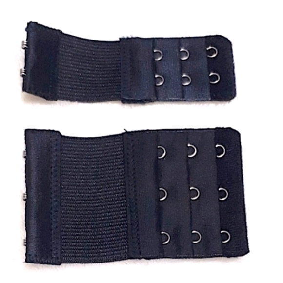 Black Bra Back Strap Extender Set - Picture 1 of 3